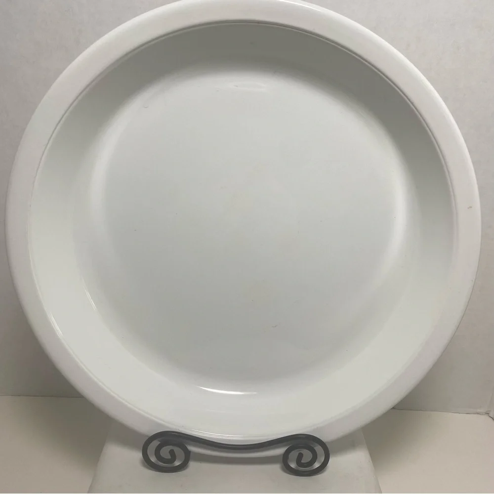 Corning ware pie serving plate dish P – 309 solid white 9.25 diameter - Picture 2 of 4